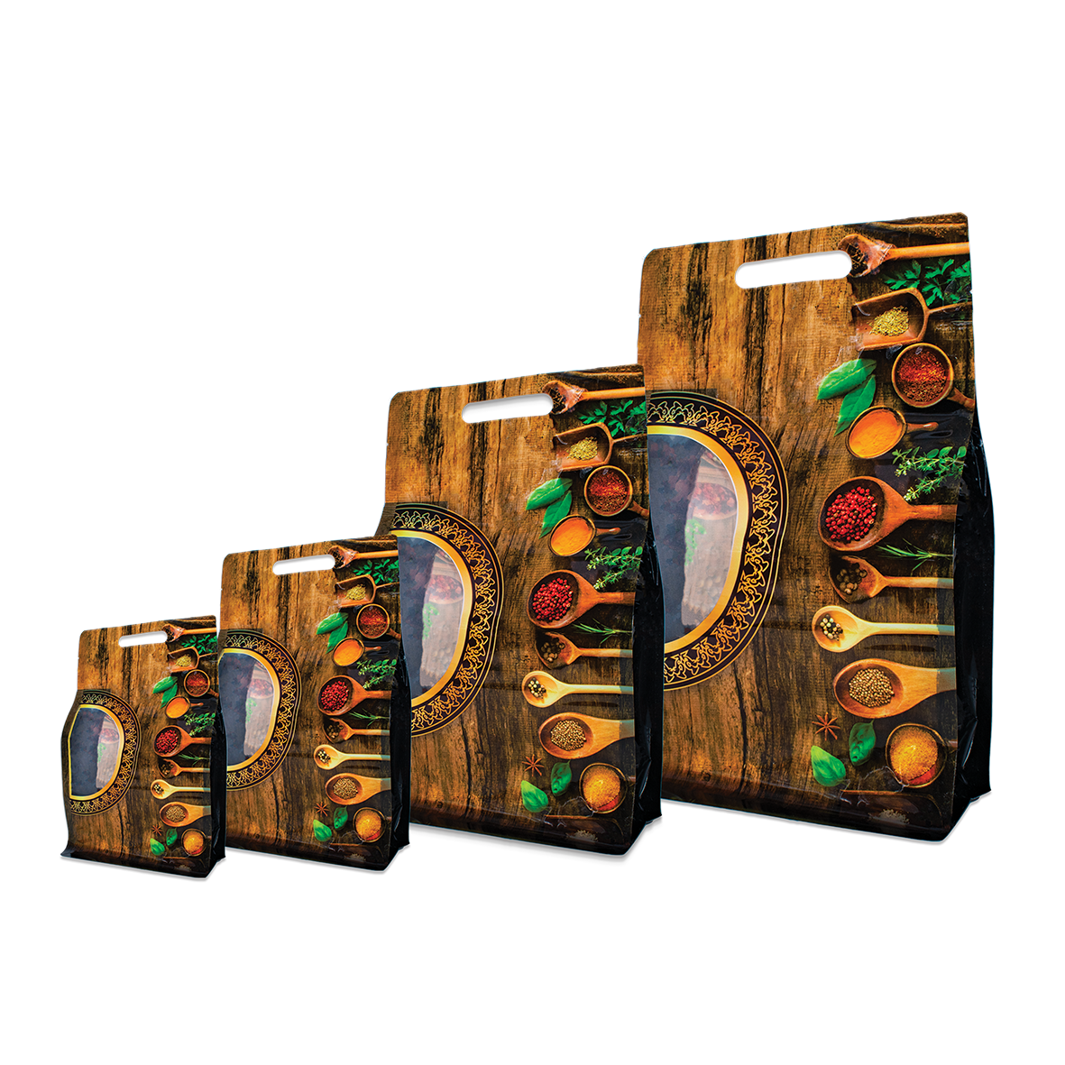 3-Side Gusset Pouches